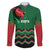 Kenya Cricket Custom Family Matching Long Sleeve Bodycon Dress and Hawaiian Shirt Green Lion Head with Kenyan Pattern - Wonder Print Shop