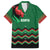 Kenya Cricket Custom Family Matching Off The Shoulder Long Sleeve Dress and Hawaiian Shirt Green Lion Head with Kenyan Pattern - Wonder Print Shop
