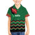 Kenya Cricket Custom Family Matching Off Shoulder Maxi Dress and Hawaiian Shirt Green Lion Head with Kenyan Pattern - Wonder Print Shop