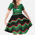 Kenya Cricket Custom Family Matching Puletasi and Hawaiian Shirt Green Lion Head with Kenyan Pattern - Wonder Print Shop