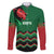 Kenya Cricket Custom Family Matching Short Sleeve Bodycon Dress and Hawaiian Shirt Green Lion Head with Kenyan Pattern - Wonder Print Shop