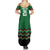 Kenya Cricket Custom Family Matching Summer Maxi Dress and Hawaiian Shirt Green Lion Head with Kenyan Pattern - Wonder Print Shop