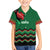 Kenya Cricket Custom Kid Hawaiian Shirt Green Lion Head with Kenyan Pattern - Wonder Print Shop