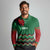 Kenya Cricket Custom Long Sleeve Polo Shirt Green Lion Head with Kenyan Pattern - Wonder Print Shop