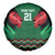 Kenya Cricket Custom Spare Tire Cover Green Lion Head with Kenyan Pattern - Wonder Print Shop