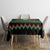 Kenya Cricket Custom Tablecloth Green Lion Head with Kenyan Pattern - Wonder Print Shop