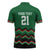 Kenya Cricket Custom Zipper Polo Shirt Green Lion Head with Kenyan Pattern - Wonder Print Shop