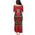 Kenya Cricket Custom Family Matching Puletasi and Hawaiian Shirt Red Lion Head with Kenyan Pattern - Wonder Print Shop