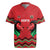Kenya Cricket Custom Rugby Jersey Red Lion Head with Kenyan Pattern - Wonder Print Shop