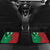 Personalized Kenya Maasai Shield Car Mats Green Red Kenyan Lion Half Style - Wonder Print Shop