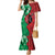 Personalized Kenya Maasai Shield Family Matching Mermaid Dress and Hawaiian Shirt Green Red Kenyan Lion Half Style - Wonder Print Shop