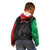 Personalized Kenya Maasai Shield Kid Hoodie Green Red Kenyan Lion Half Style - Wonder Print Shop