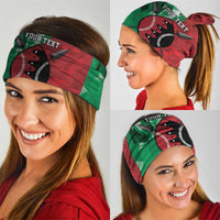 Personalized Kenya Maasai Shield Neck Gaiter Green Red Kenyan Lion Half Style - Wonder Print Shop