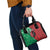 Personalized Kenya Maasai Shield Shoulder Handbag Green Red Kenyan Lion Half Style - Wonder Print Shop
