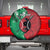 Personalized Kenya Maasai Shield Spare Tire Cover Green Red Kenyan Lion Half Style - Wonder Print Shop