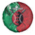 Personalized Kenya Maasai Shield Spare Tire Cover Green Red Kenyan Lion Half Style - Wonder Print Shop