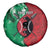 Personalized Kenya Maasai Shield Spare Tire Cover Green Red Kenyan Lion Half Style - Wonder Print Shop