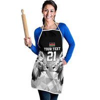 Kenya Rugby Custom Apron Black Kenyan 22-23 Motif - Wonder Print Shop