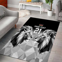 Kenya Rugby Custom Area Rug Black Kenyan 22-23 Motif - Wonder Print Shop