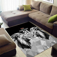 Kenya Rugby Custom Area Rug Black Kenyan 22-23 Motif - Wonder Print Shop