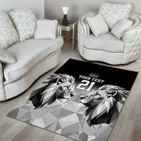 Kenya Rugby Custom Area Rug Black Kenyan 22-23 Motif - Wonder Print Shop
