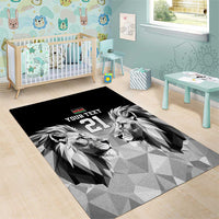 Kenya Rugby Custom Area Rug Black Kenyan 22-23 Motif - Wonder Print Shop