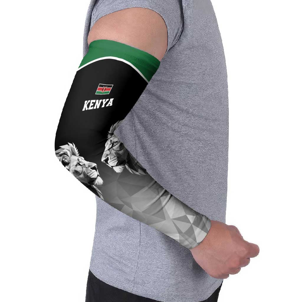 Kenya Rugby Custom Arm Sleeves Black Kenyan 22-23 Motif - Wonder Print Shop