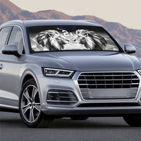 Kenya Rugby Custom Auto Sun Shade Black Kenyan 22-23 Motif - Wonder Print Shop