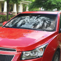 Kenya Rugby Custom Auto Sun Shade Black Kenyan 22-23 Motif - Wonder Print Shop