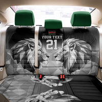 Kenya Rugby Custom Back Car Seat Cover Black Kenyan 22-23 Motif - Wonder Print Shop
