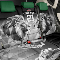 Kenya Rugby Custom Back Car Seat Cover Black Kenyan 22-23 Motif - Wonder Print Shop