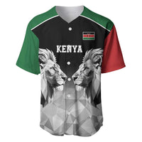 Kenya Rugby Custom Baseball Jersey Black Kenyan 22-23 Motif - Wonder Print Shop