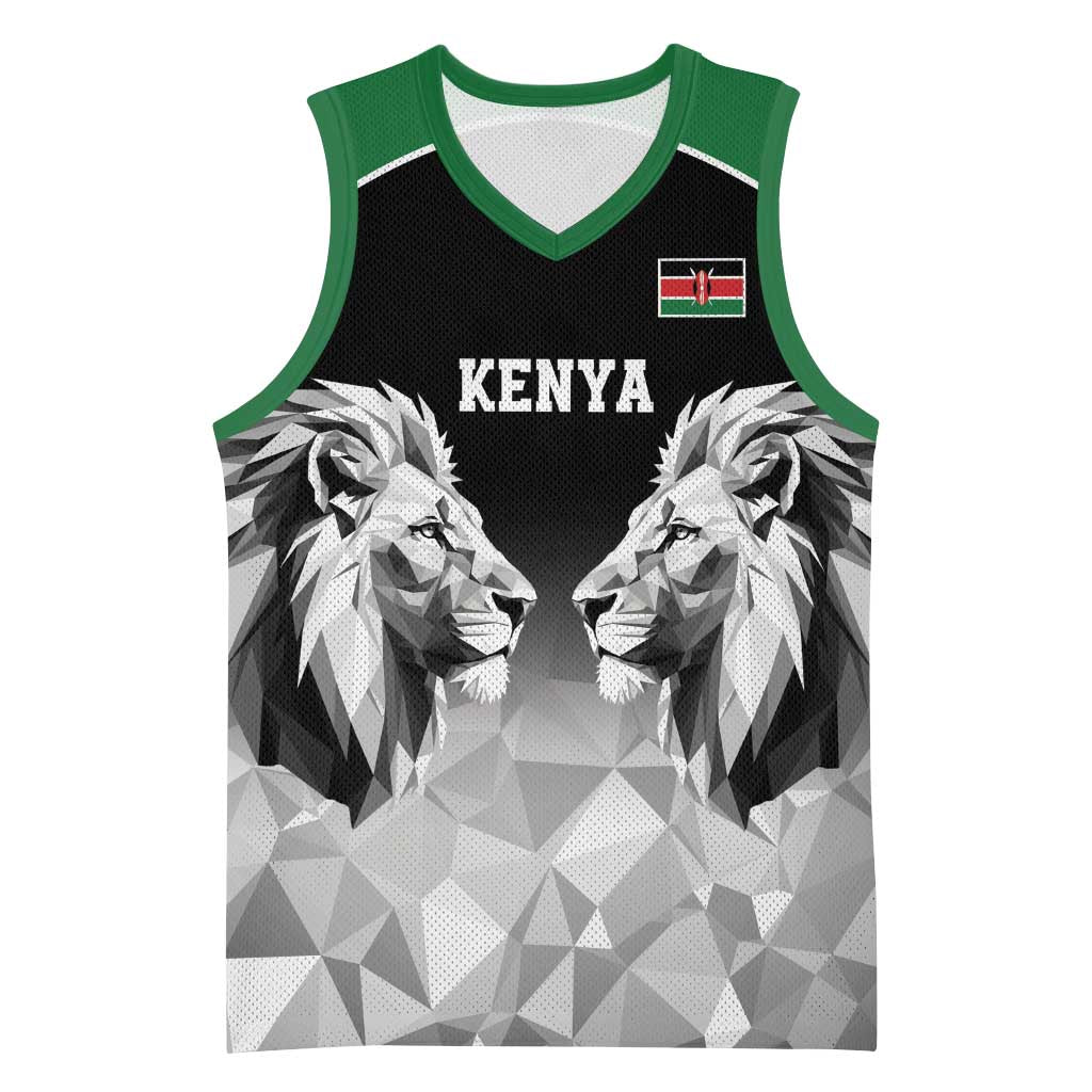 Kenya Rugby Custom Basketball Jersey Black Kenyan 22-23 Motif - Wonder Print Shop
