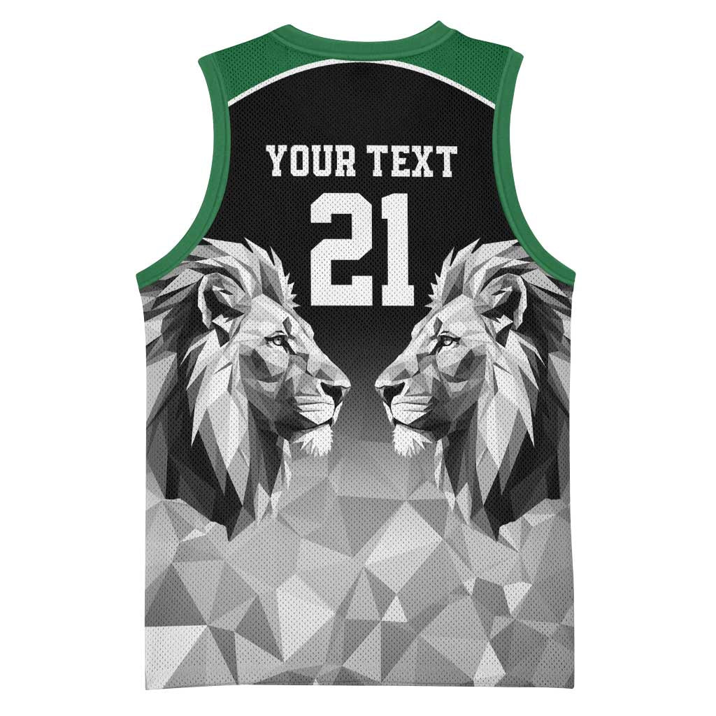 Kenya Rugby Custom Basketball Jersey Black Kenyan 22-23 Motif - Wonder Print Shop