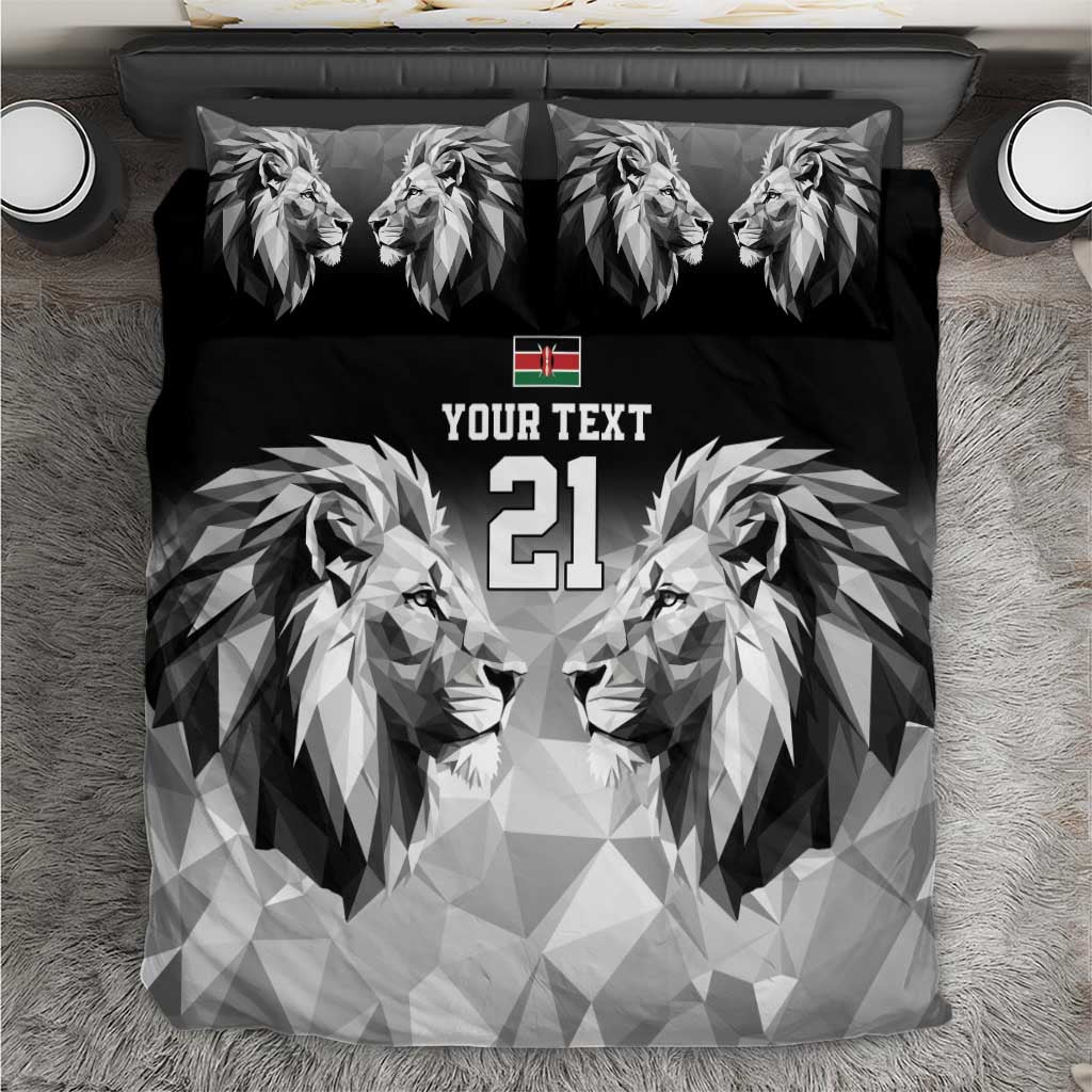 Kenya Rugby Custom Bedding Set Black Kenyan 22-23 Motif - Wonder Print Shop