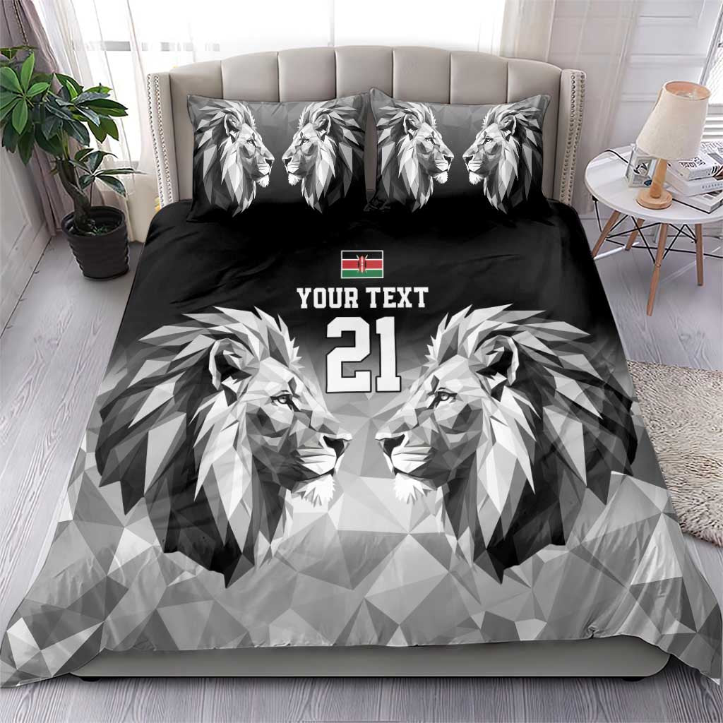 Kenya Rugby Custom Bedding Set Black Kenyan 22-23 Motif - Wonder Print Shop
