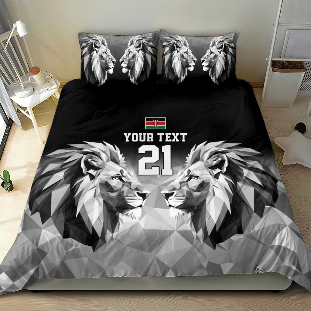 Kenya Rugby Custom Bedding Set Black Kenyan 22-23 Motif - Wonder Print Shop