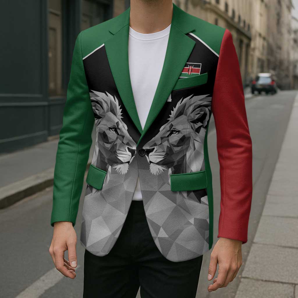 Kenya Rugby Custom Blazer Black Kenyan 22-23 Motif - Wonder Print Shop