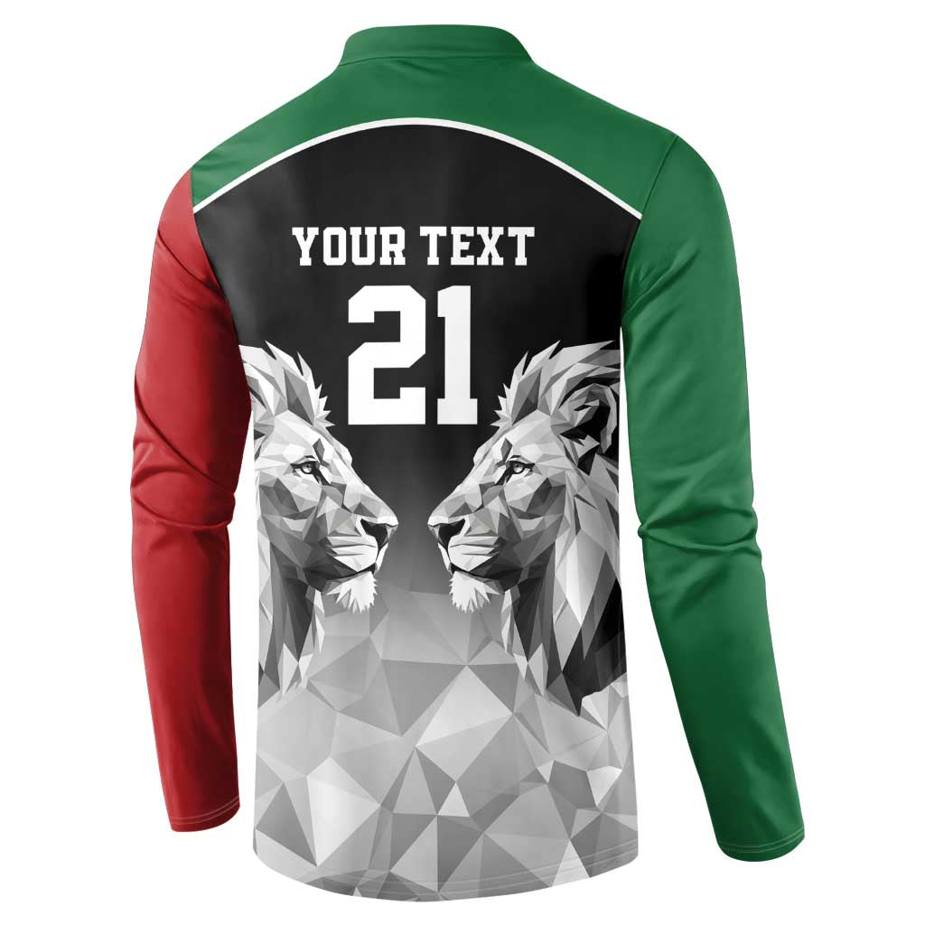 Kenya Rugby Custom Button Sweatshirt Black Kenyan 22-23 Motif - Wonder Print Shop