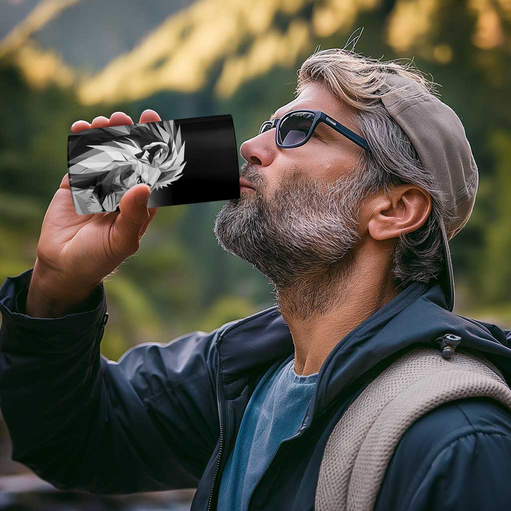 Kenya Rugby Custom 4 in 1 Can Cooler Tumbler Black Kenyan 22-23 Motif - Wonder Print Shop