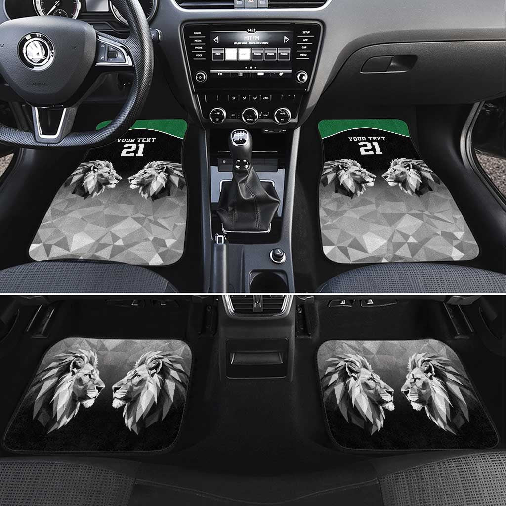 Kenya Rugby Custom Car Mats Black Kenyan 22-23 Motif - Wonder Print Shop