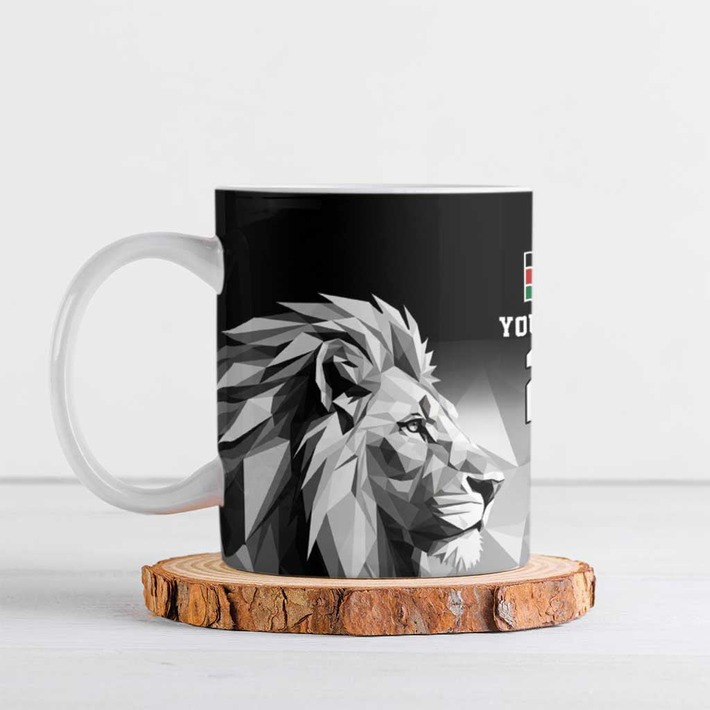 Kenya Rugby Custom Ceramic Mug Black Kenyan 22-23 Motif - Wonder Print Shop