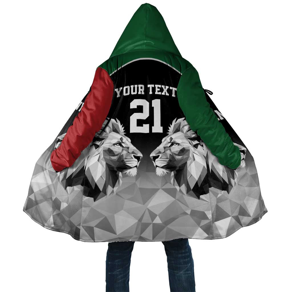Kenya Rugby Custom Cloak Black Kenyan 22-23 Motif - Wonder Print Shop
