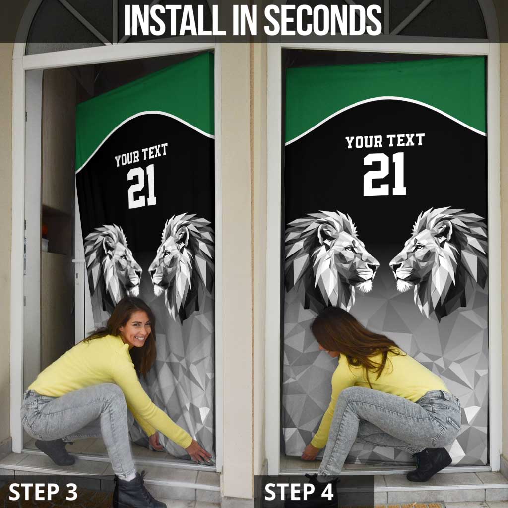 Kenya Rugby Custom Door Cover Black Kenyan 22-23 Motif - Wonder Print Shop