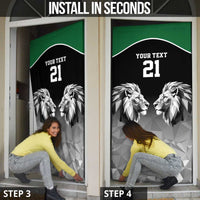 Kenya Rugby Custom Door Cover Black Kenyan 22-23 Motif - Wonder Print Shop