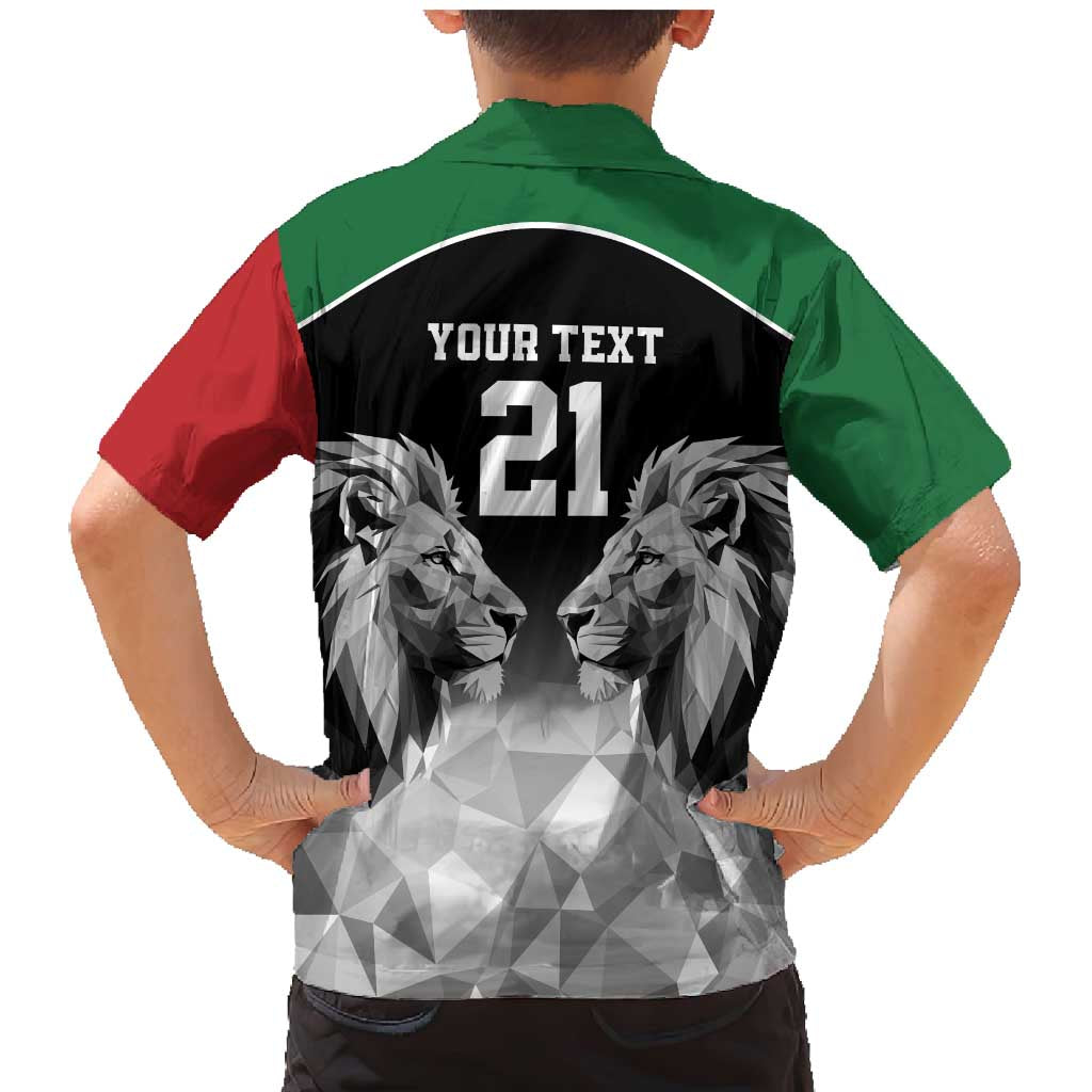 Kenya Rugby Custom Family Matching Mermaid Dress and Hawaiian Shirt Black Kenyan 22-23 Motif - Wonder Print Shop