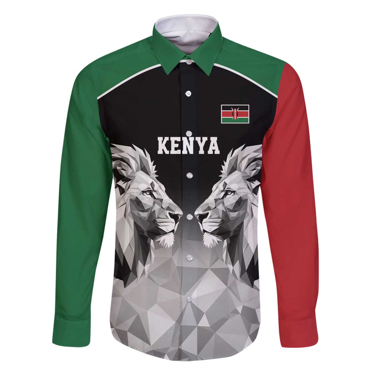 Kenya Rugby Custom Family Matching Off The Shoulder Long Sleeve Dress and Hawaiian Shirt Black Kenyan 22-23 Motif - Wonder Print Shop