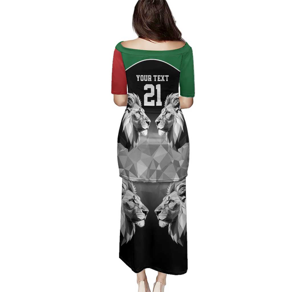 Kenya Rugby Custom Family Matching Puletasi and Hawaiian Shirt Black Kenyan 22-23 Motif - Wonder Print Shop