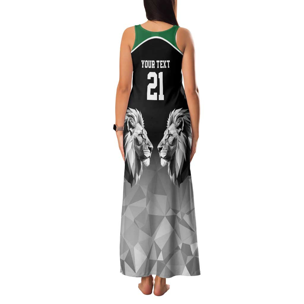Kenya Rugby Custom Family Matching Tank Maxi Dress and Hawaiian Shirt Black Kenyan 22-23 Motif - Wonder Print Shop