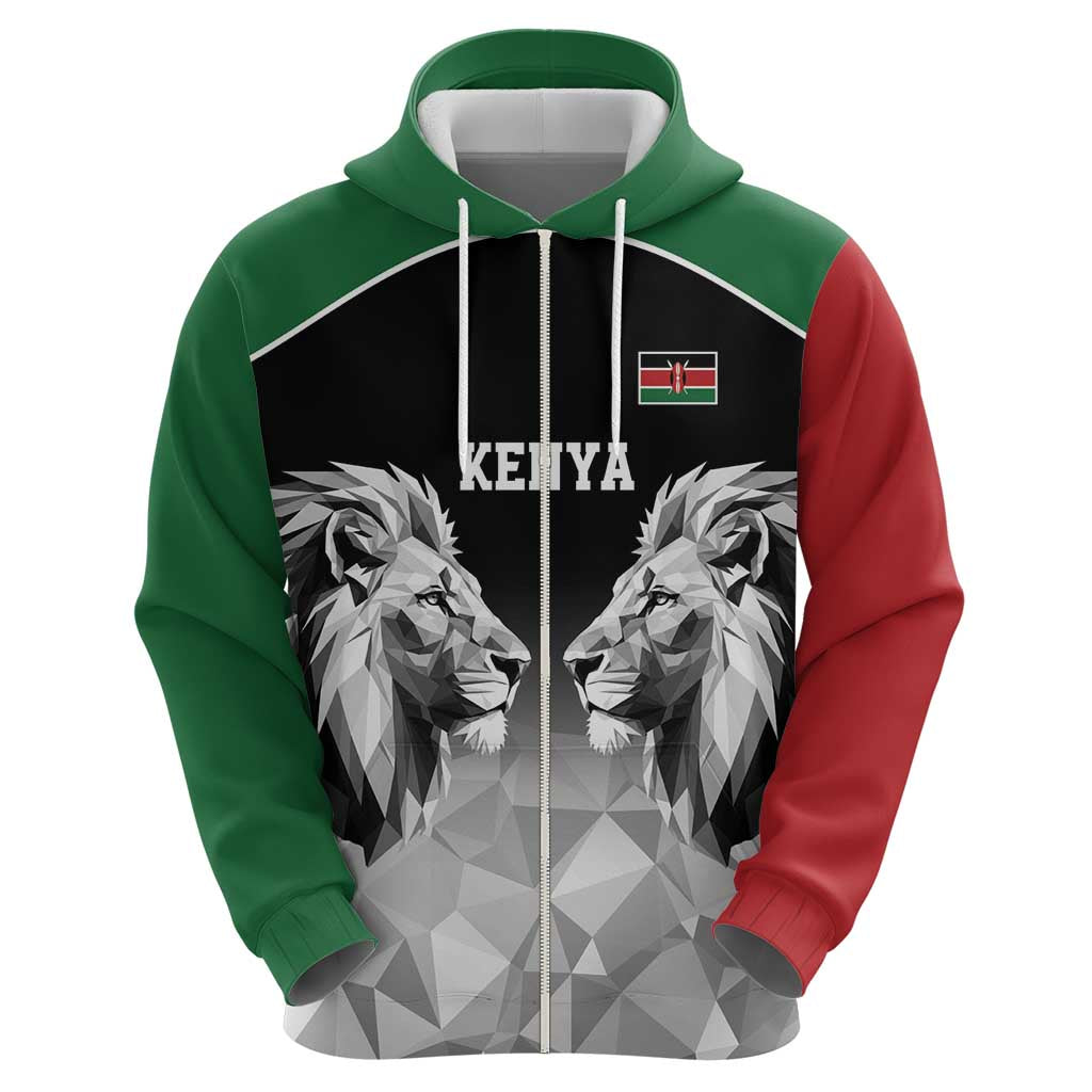 Kenya Rugby Custom Hoodie Black Kenyan 22-23 Motif - Wonder Print Shop